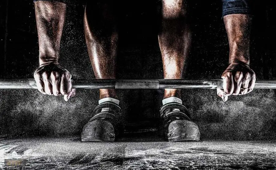 20kg bar, loaded for the 6:15